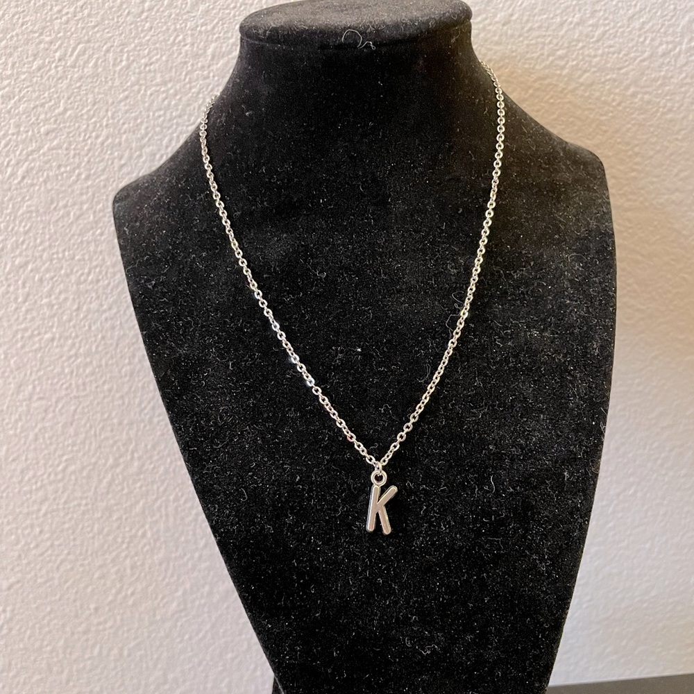 Handmade Letter K Necklace